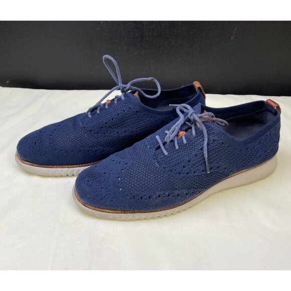 Cole Haan Zerogrand Men\'s Blue Stitch Wing Tip Shoes/Oxfords Size 12 SKU 5523 main image 7
